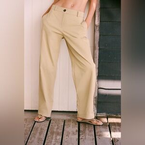 Zara STRAIGHT FIT TROUSERS